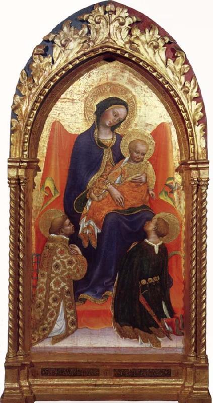 Gentile da Fabriano Madonna and child,with sts.lawrence and julian Germany oil painting art